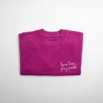 FELPA DONNA CROP CICLAMINO "Love, live, play padel"