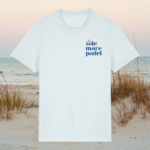 T-SHIRT "Sole, mare, padel" LIGHT SKY