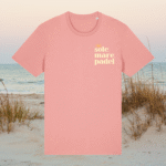 T-SHIRT "Sole, mare, padel" rosa